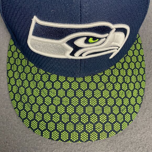 Seattle Seahawks Hat Men's 7.5 New Era 6-Panel Baseball Navy Green Football NFL - Picture 7 of 13